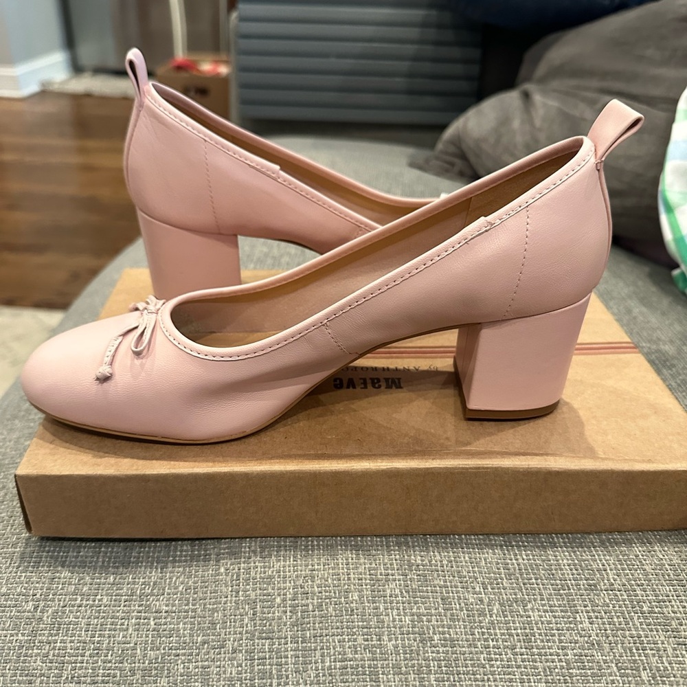 Maeve pink ballet heels. Size 9.5  purchased from anthropologie